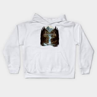 A Homely House at the Valley - Fantasy Kids Hoodie